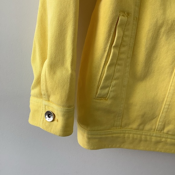 Vero Moda yellow oversized denim jacket size L - Picture 9 of 12